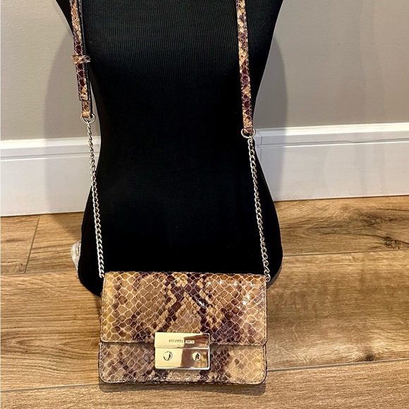 Michael Kors - Snakeskin style Leather - Mini Crossbody Handbag - Picture 7 of 9